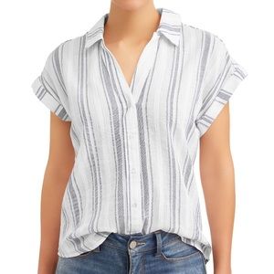 Rebel Sky Short Sleeve Striped Top